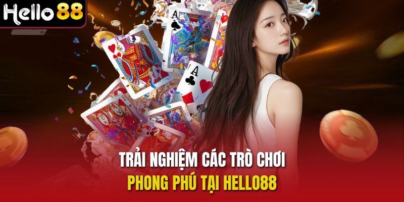 Trải nghiệm các trò chơi phong phú tại Hello88